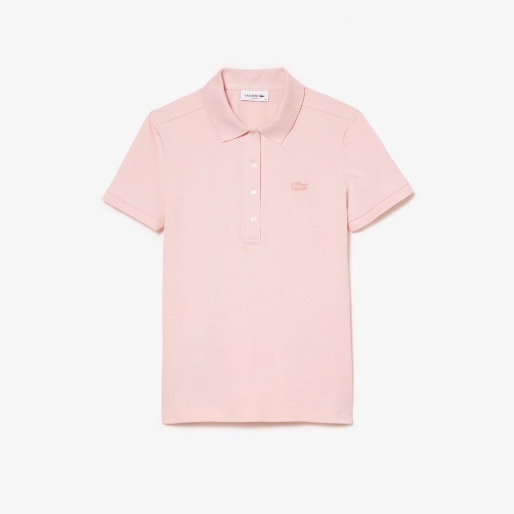 Women's Lacoste Slim fit Stretch Cotton Piqué Polo Shirt